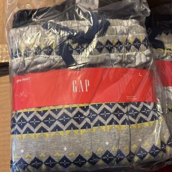 GAP Mens Two Pack Waffle Knit Jogger Leg Pajama Pants NWT - Picture 3 of 4